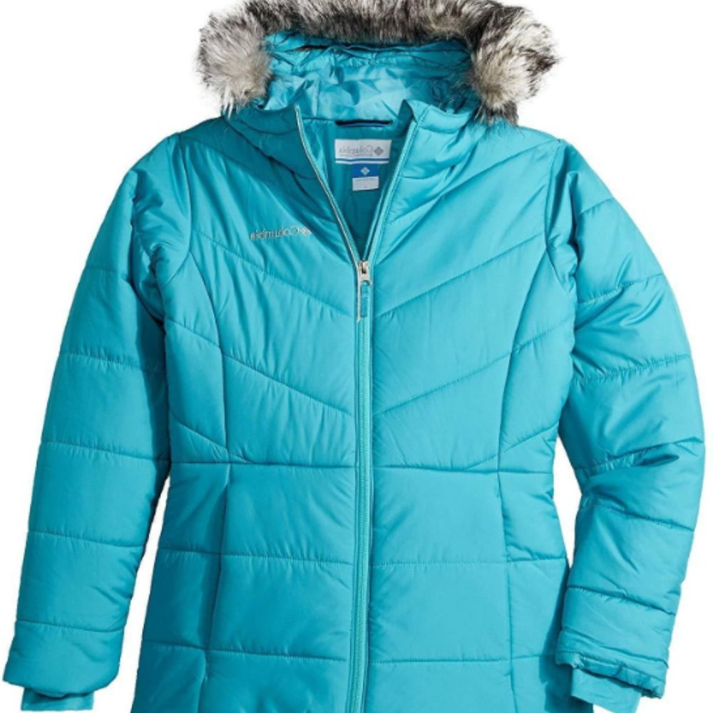 COlumbia girls katelyn crest jacket turquoise XXS
